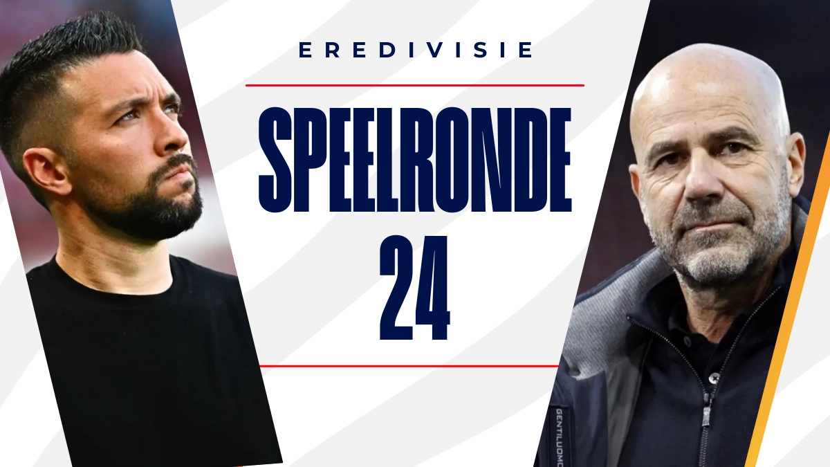 image Eredivisie speelronde 24: de strijd om de eerste plaats gaat door