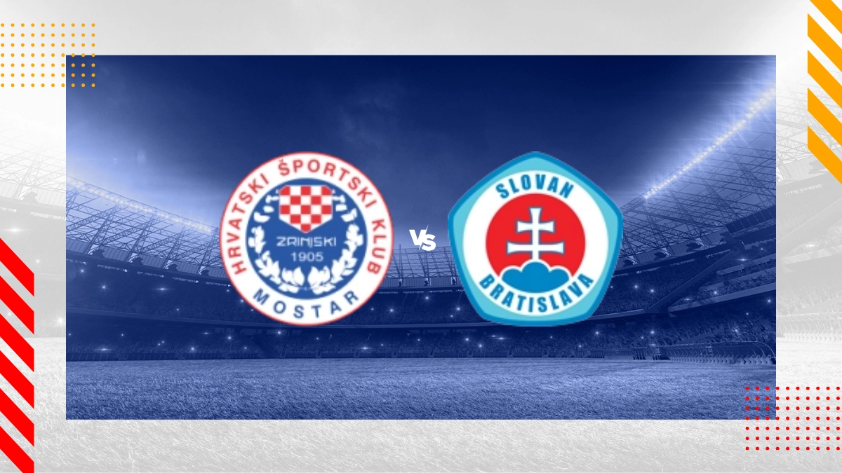 Pronóstico Hsk Zrinjski Mostar vs SK Slovan Bratislava