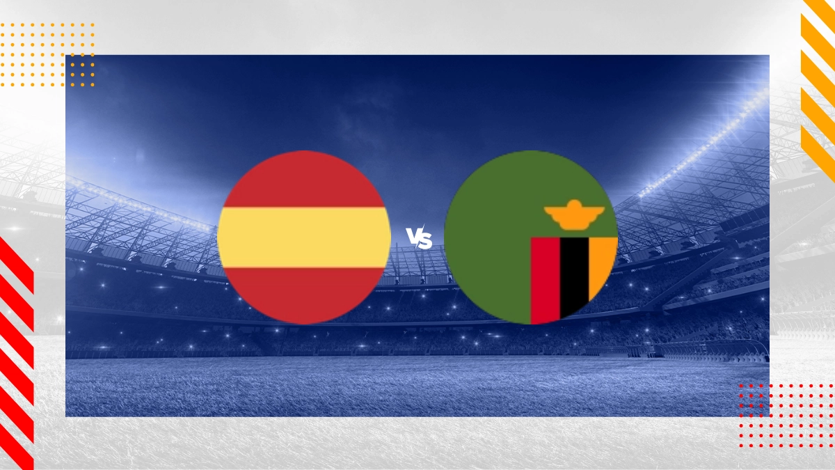 Palpite Espanha M vs Zâmbia M