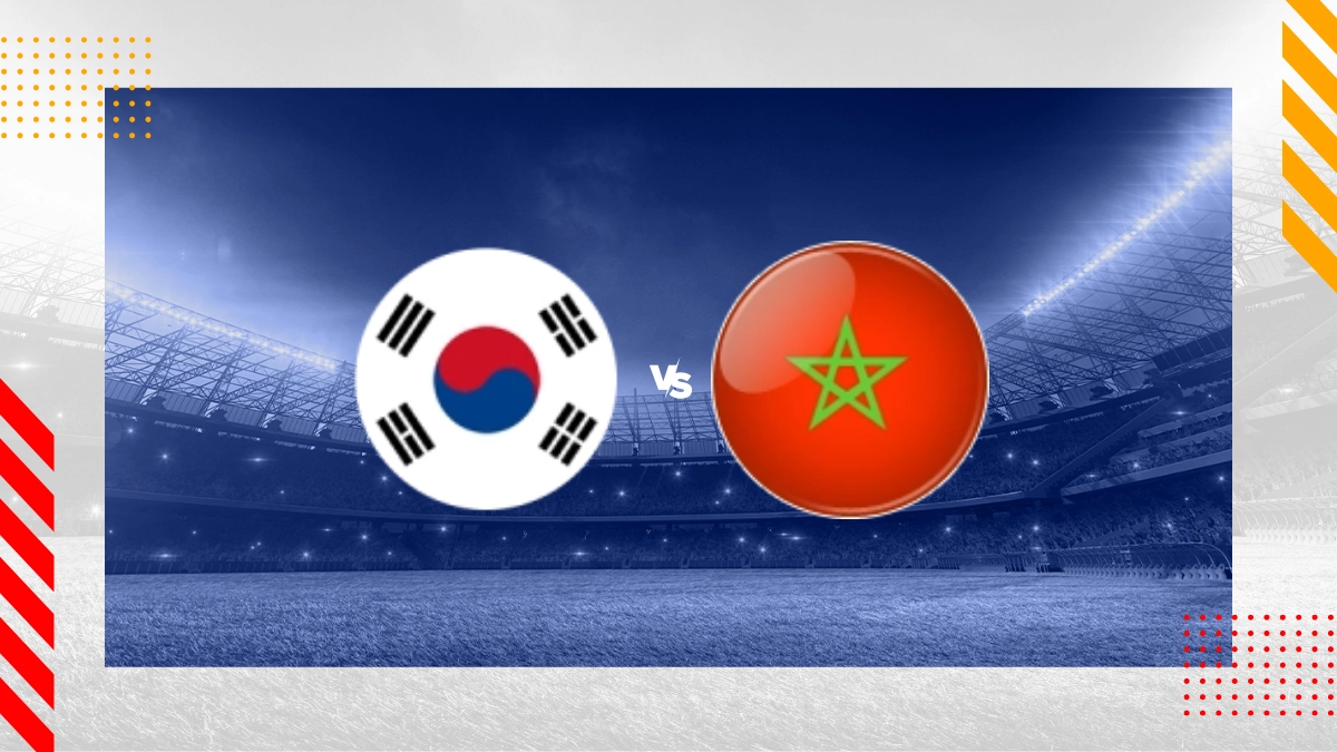 Pronóstico Corea del Sur M vs Marruecos M