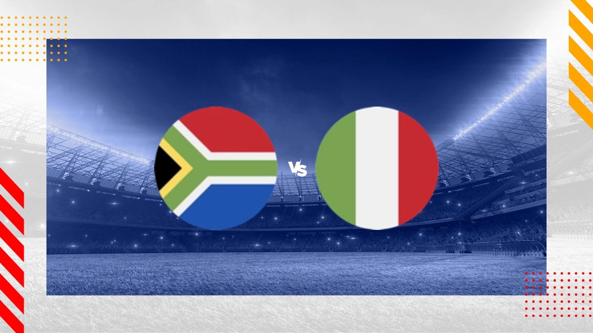 Pronóstico Sudáfrica M vs Italia M