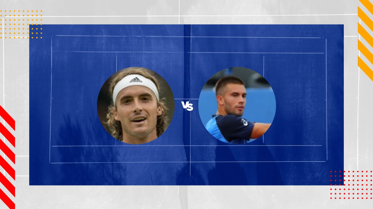 Pronostic Stefanos Tsitsipas vs Borna Ćorić