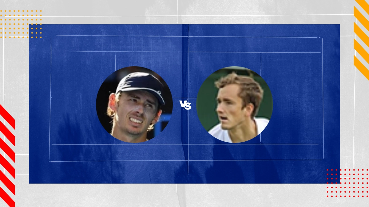 Pronóstico Alex De Minaur vs Daniil Medvedev