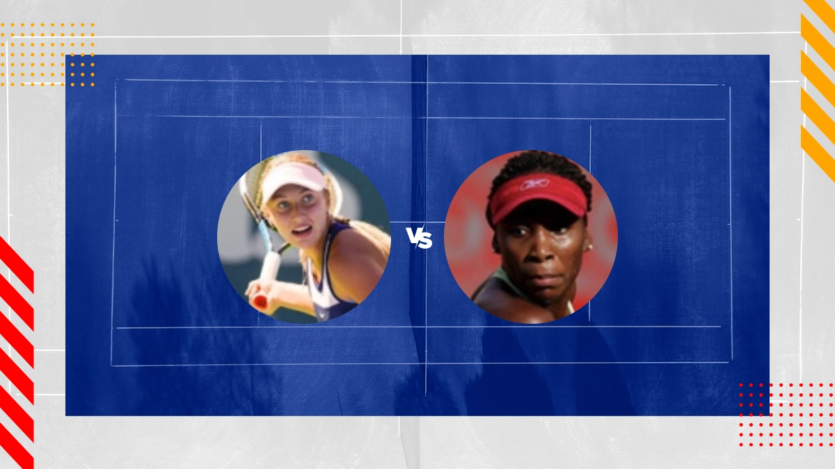 Pronostic Mirra Andreeva vs Venus Williams