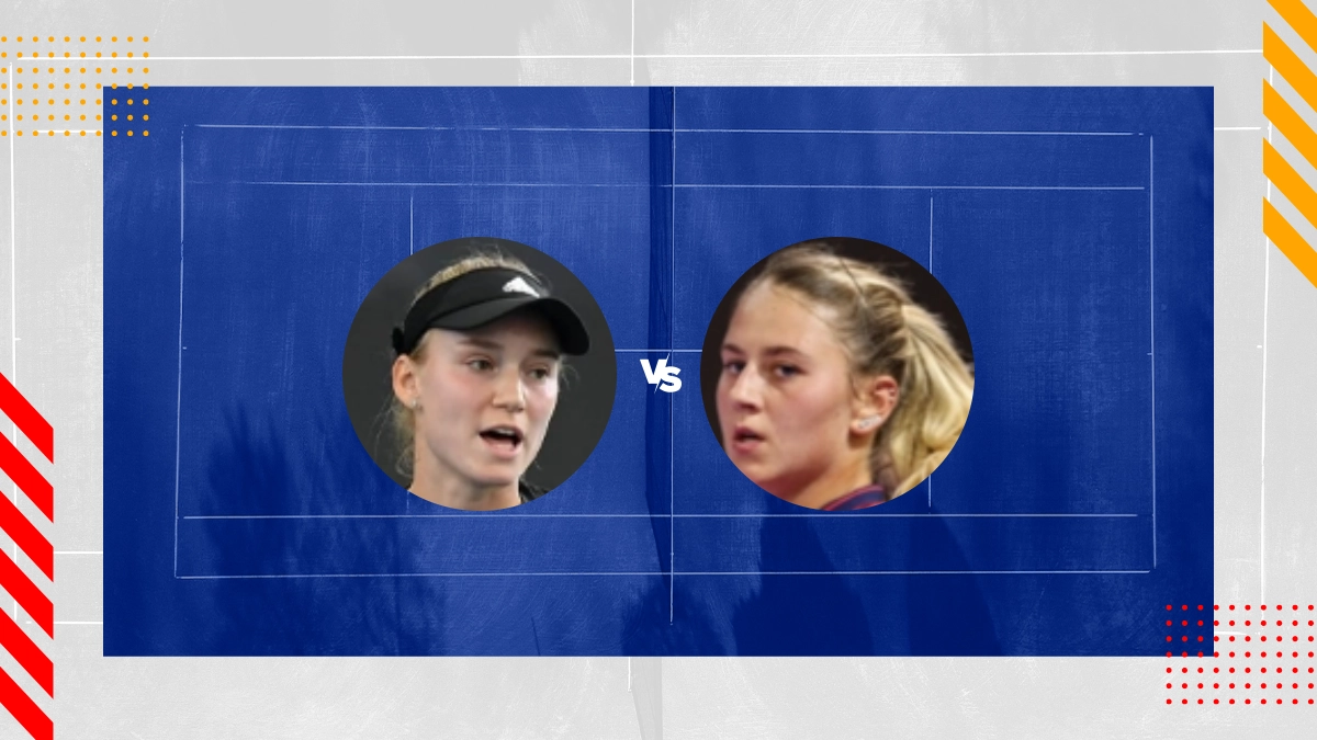 Elena Rybakina vs Marta Kostyuk Prediction