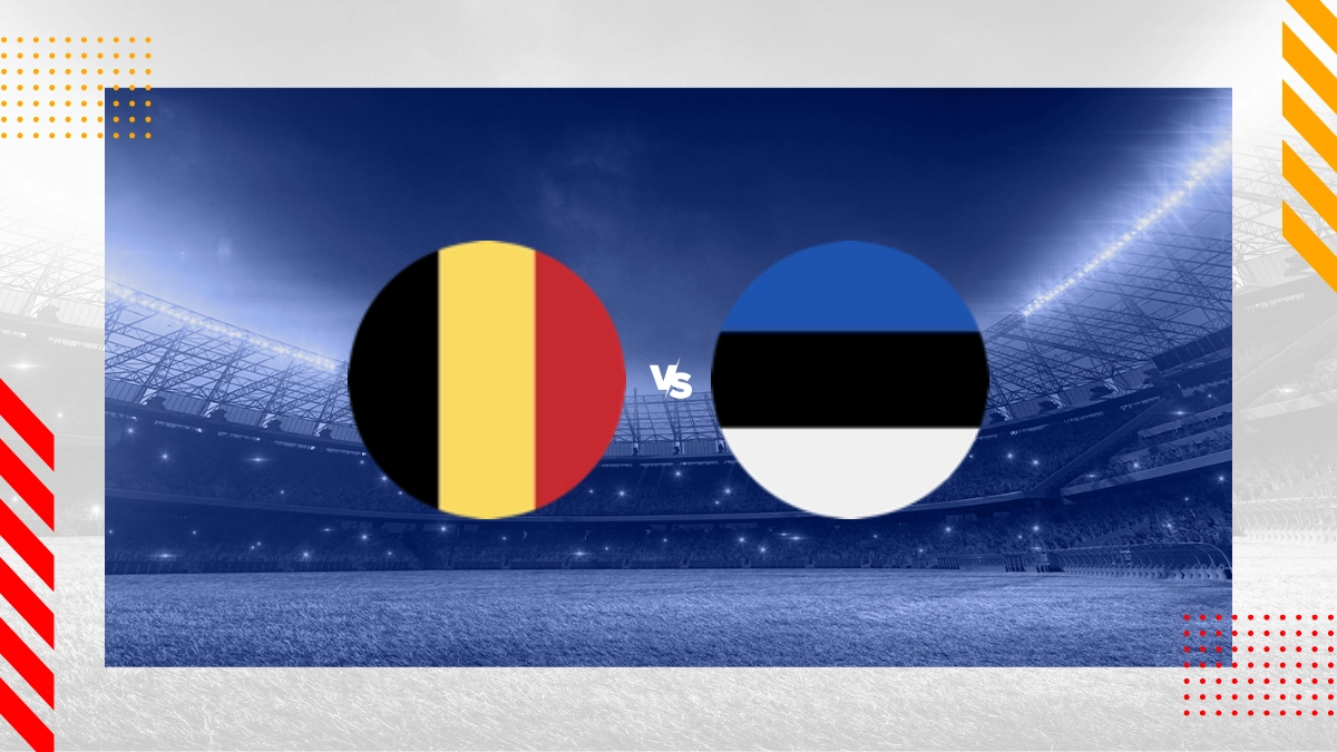 Prognóstico Bélgica vs Estónia