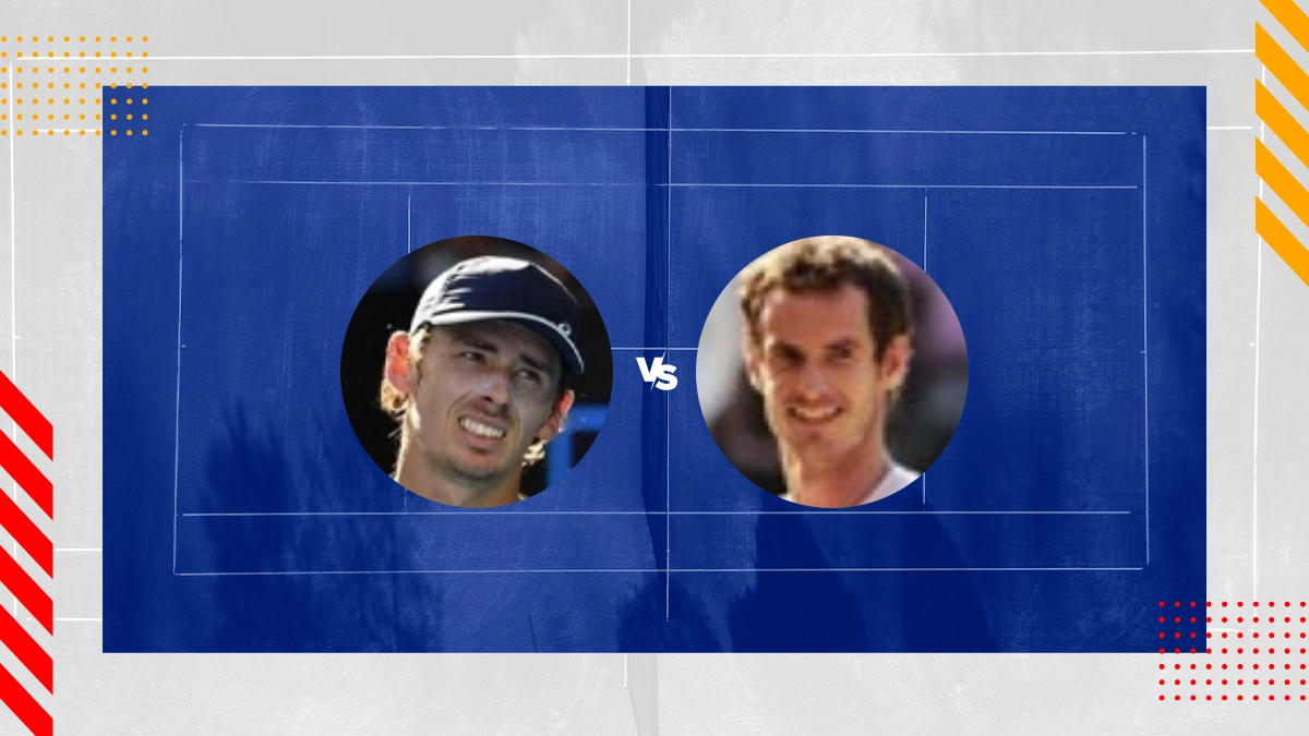 Pronostic Alex De Minaur vs Andy Murray