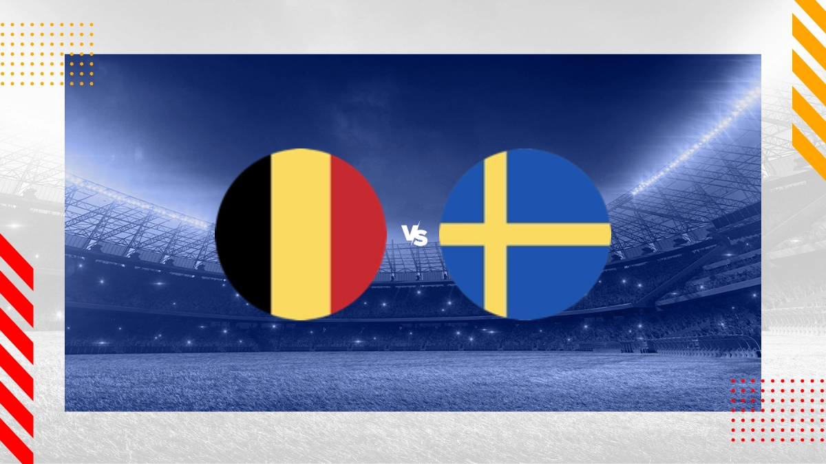 Pronostic Belgique vs Suède