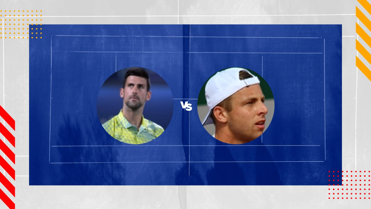 Pronostic Novak Djokovic vs Tallon Griekspoor