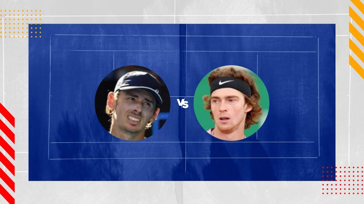 UPDATED QF]. Prediction, H2H of Alex De Minaur's draw vs Rublev