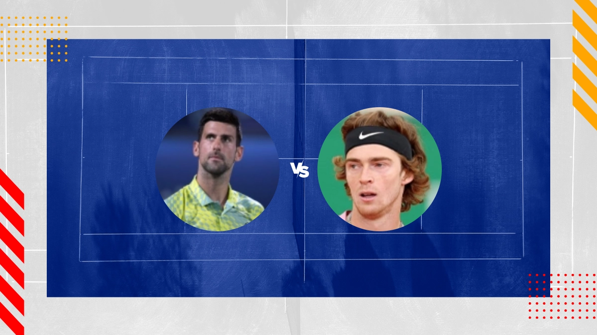 Palpite Novak Djokovic vs Andrey Rublev