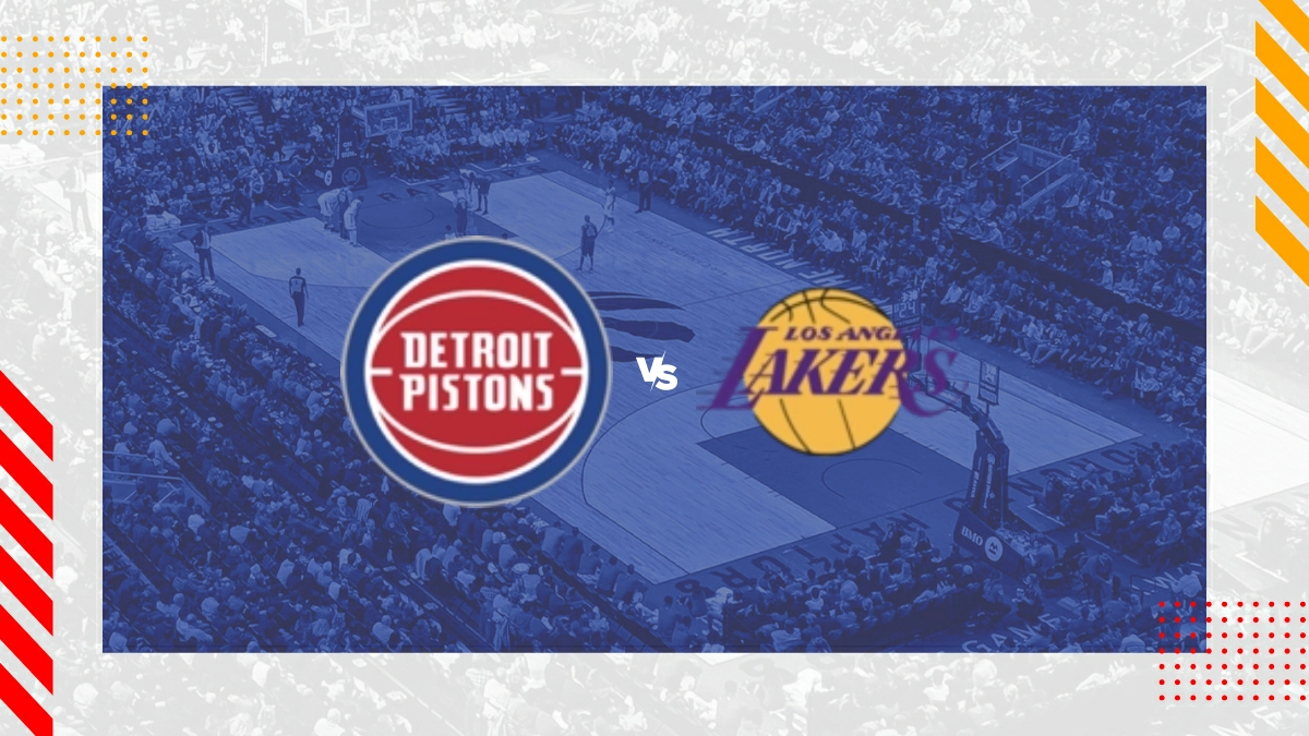 Pronóstico Detroit Pistons vs Los Angeles Lakers