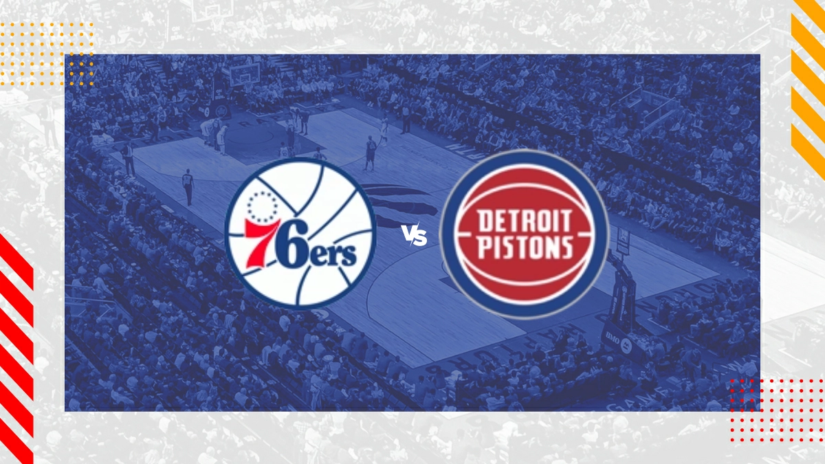 Prognóstico Philadelphia 76ers vs Detroit Pistons