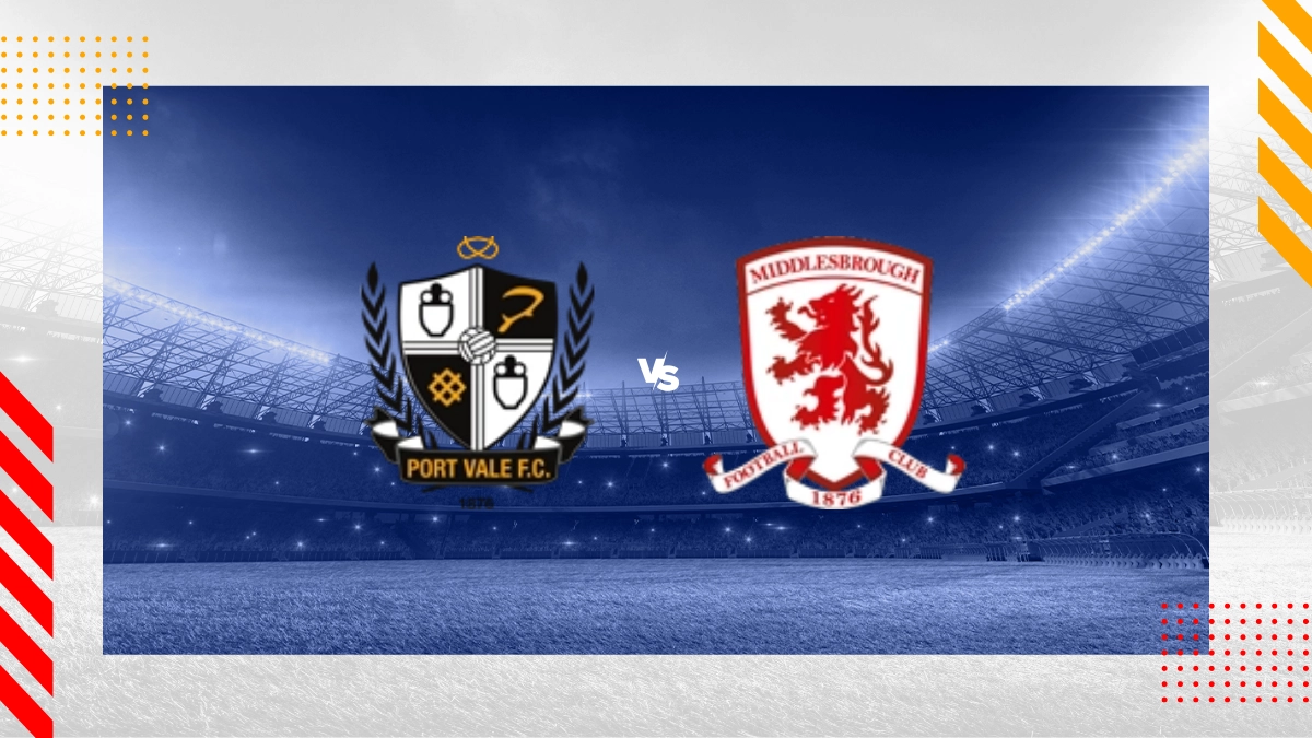 Prognóstico Port Vale vs Middlesbrough