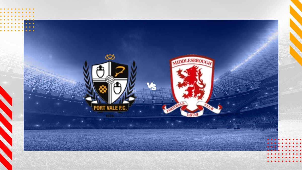 Pronóstico Port Vale vs Middlesbrough