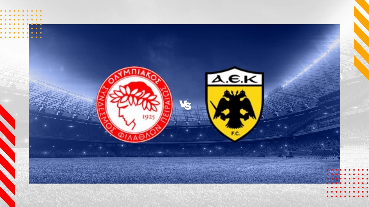 Prognóstico Olympiacos vs AEK Atenas