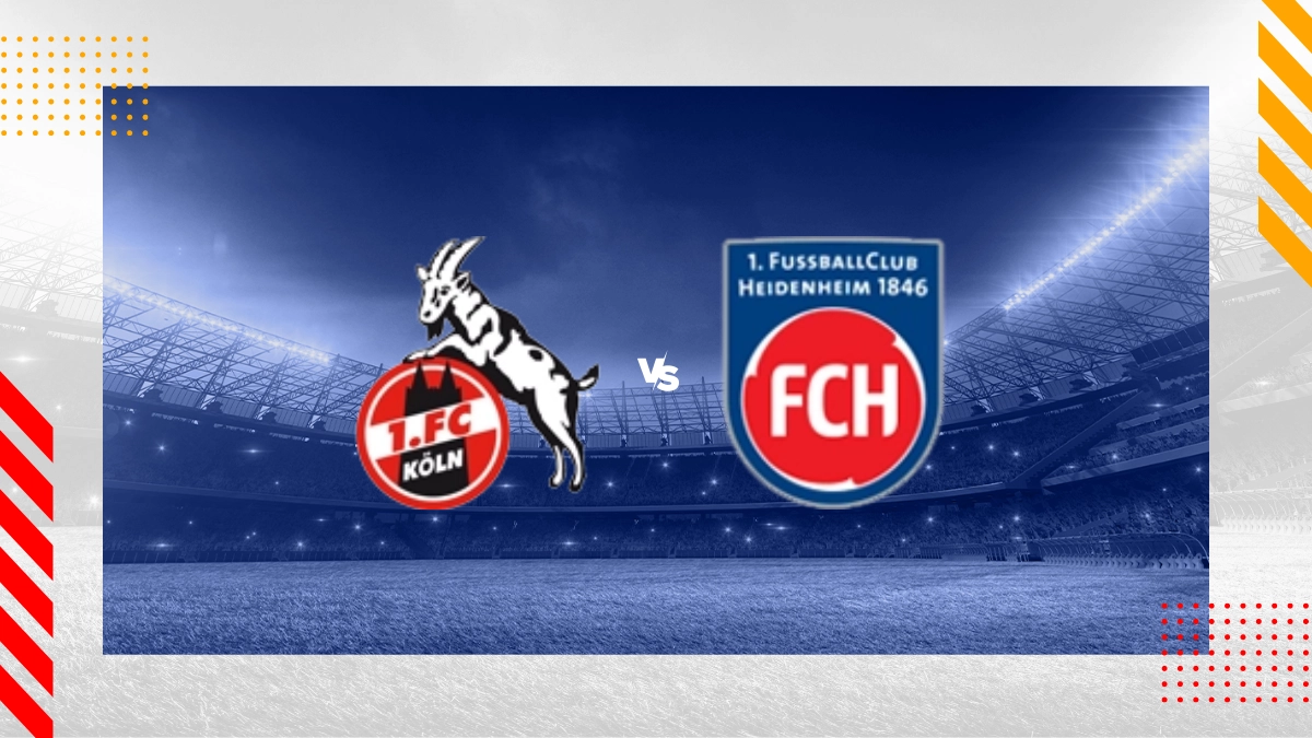 Pronóstico 1. FC Colonia vs Heidenheim