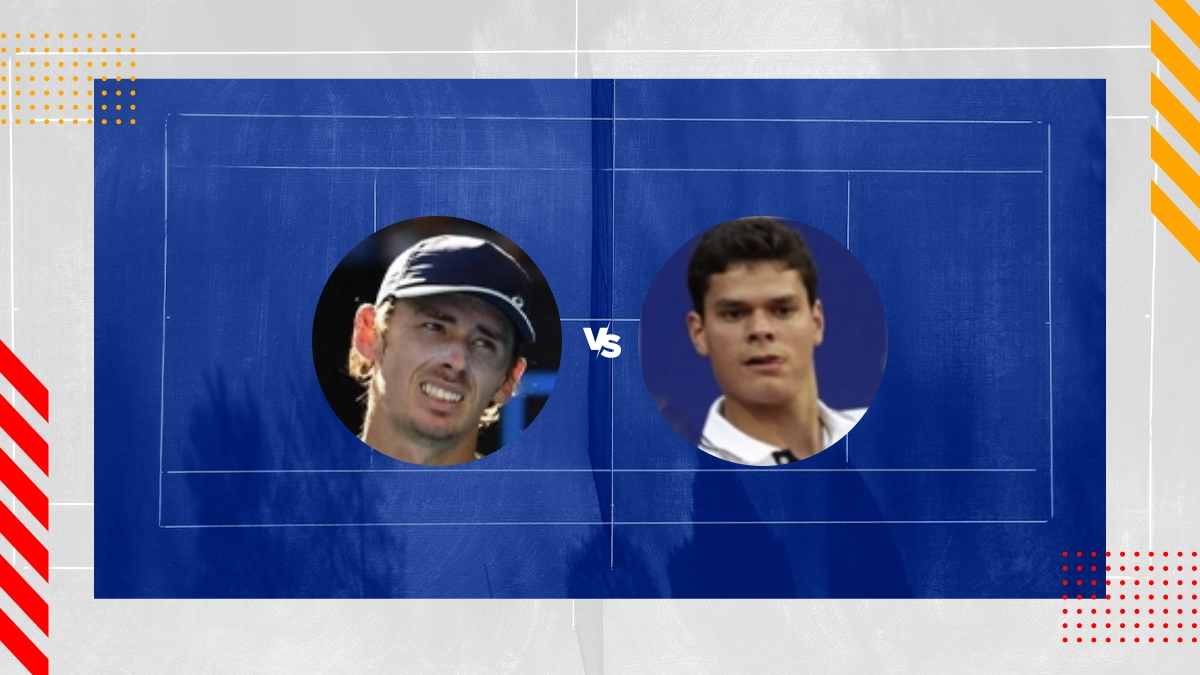 Alex De Minaur vs. Milos Raonic Prognose