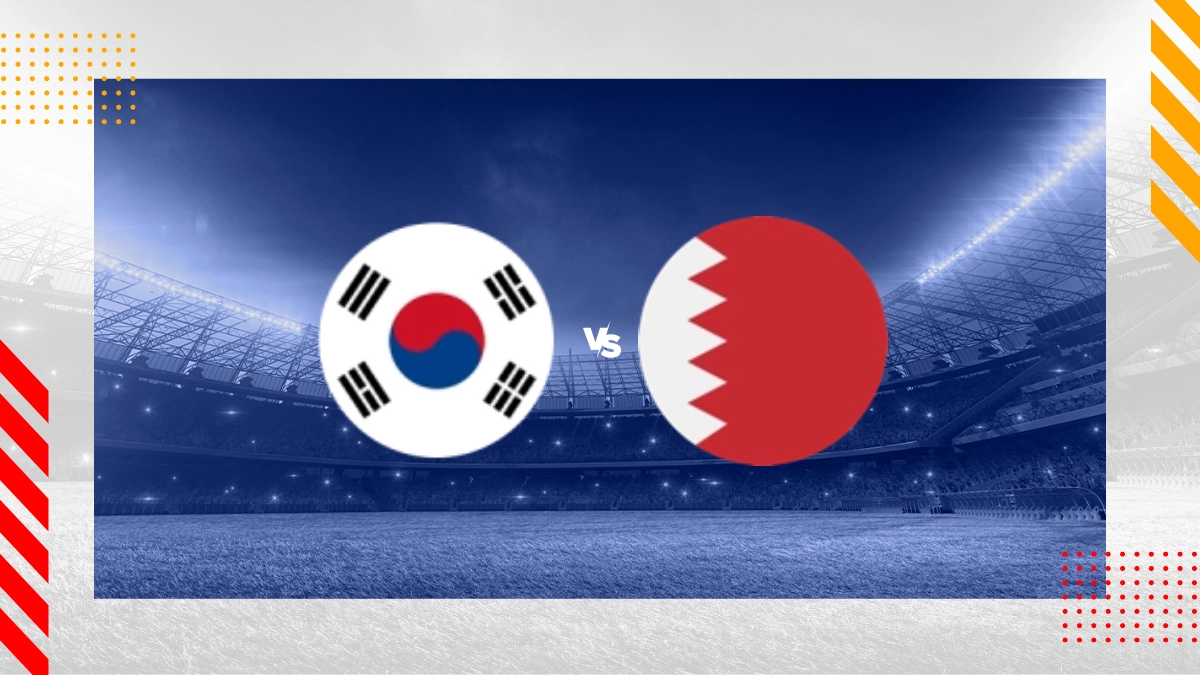 Pronostic Corée du Sud vs Bahreïn