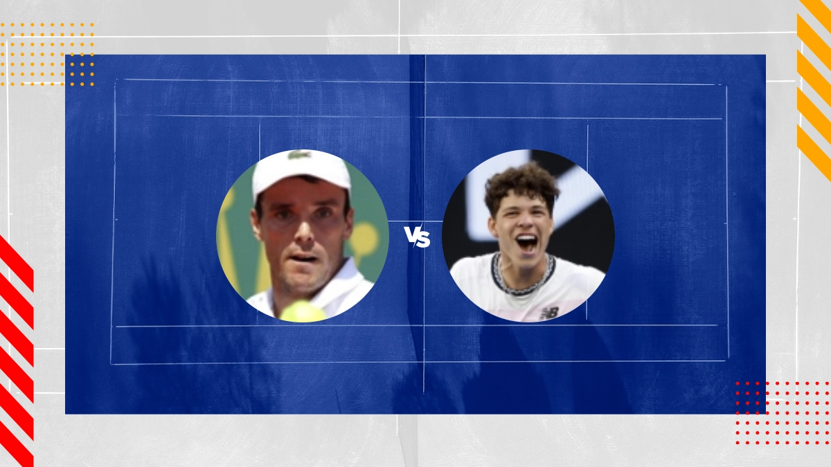 Roberto Bautista-Agut vs Ben Shelton Prediction