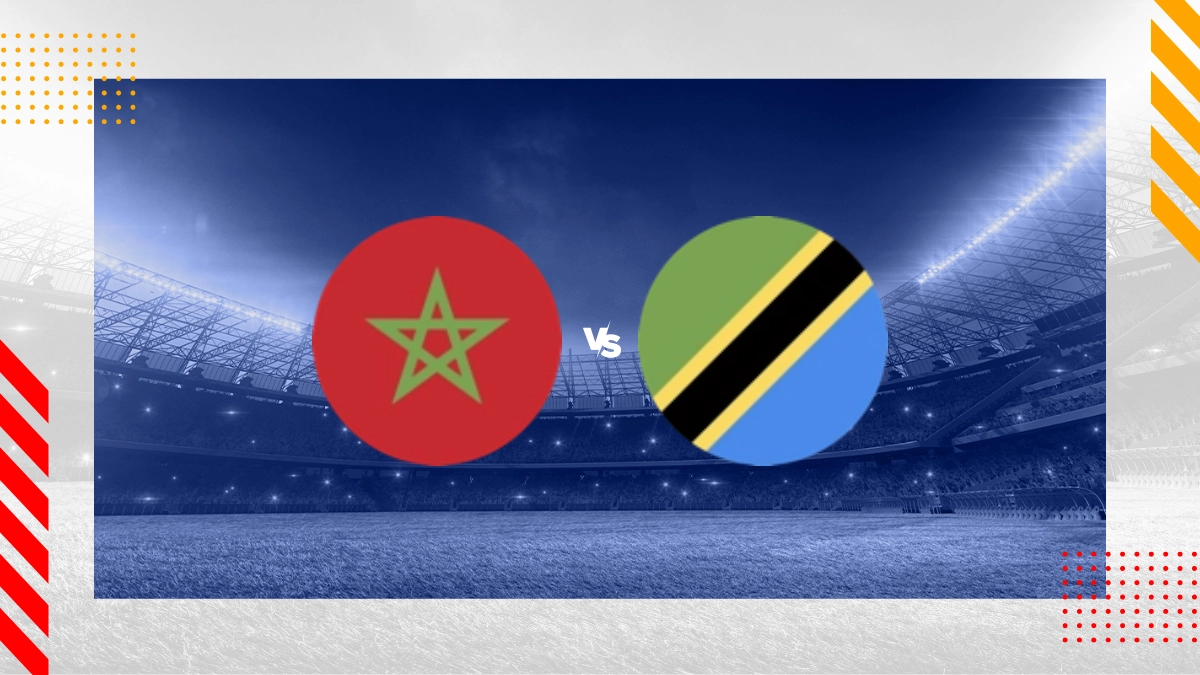 Pronostic Maroc vs Tanzanie