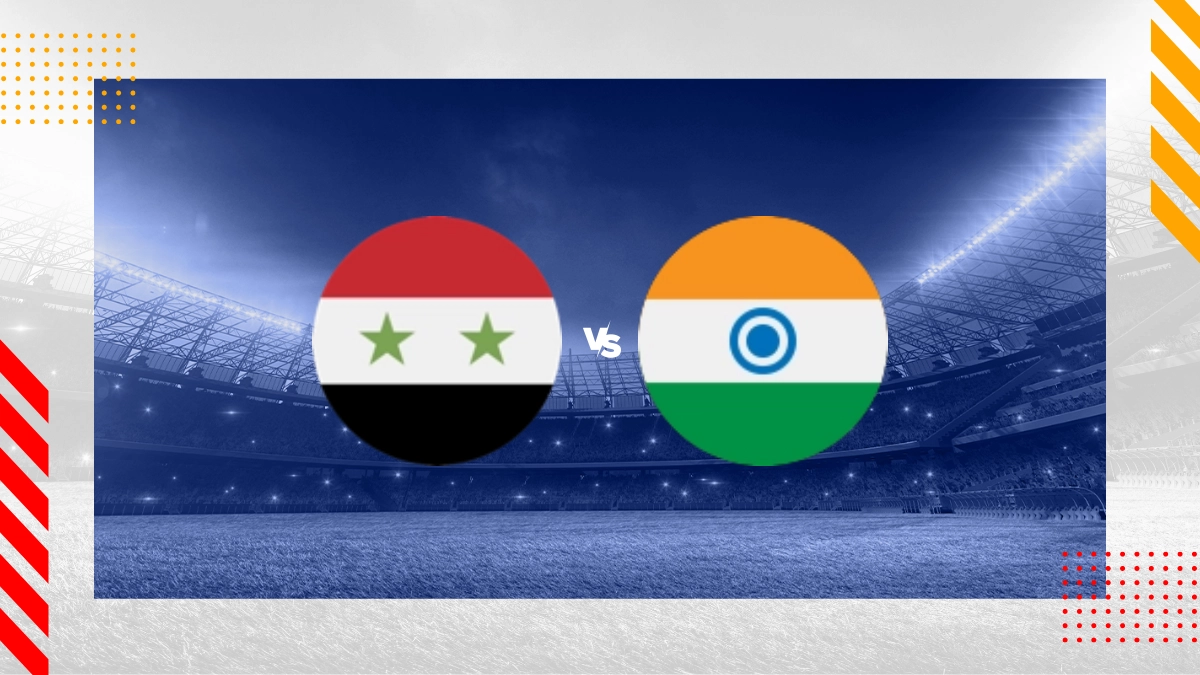 Syria vs India Prediction