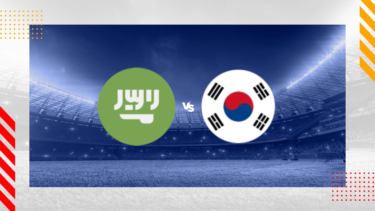 Pronóstico Arabia Saudita vs Corea del Sur