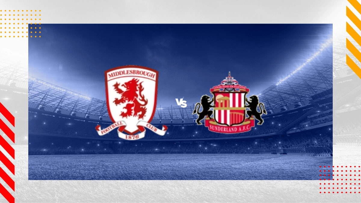 Middlesbrough vs Sunderland Prediction