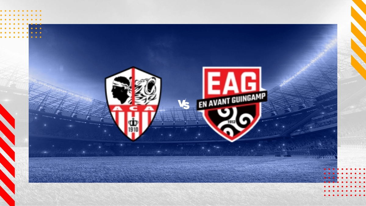 Pronostic AC Ajaccio vs EA Guingamp