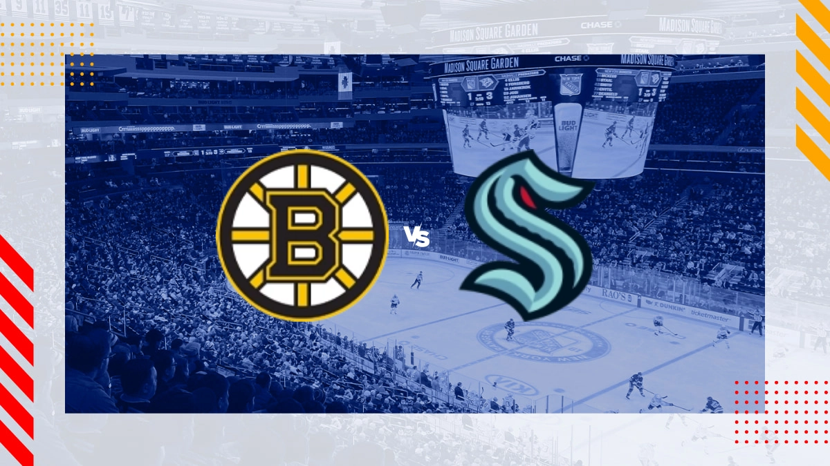 Pronóstico Boston Bruins vs Seattle Kraken