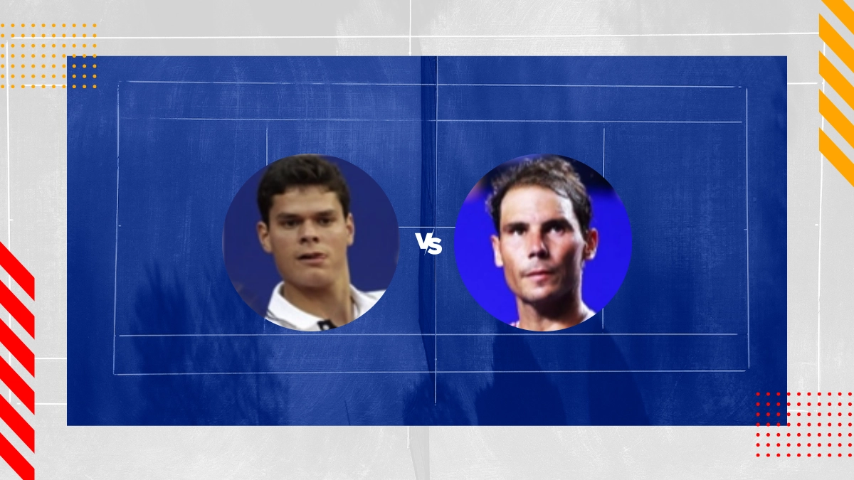 Pronostic Milos Raonic vs Rafael Nadal