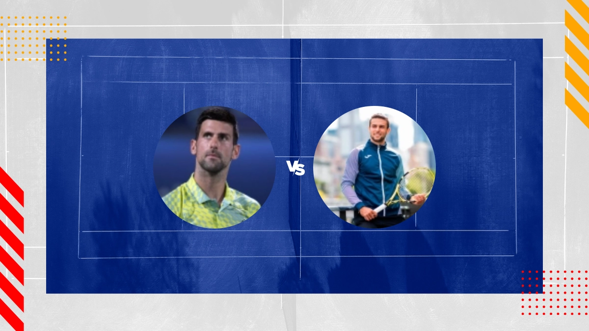 Pronostic Novak Djokovic vs Aleksandar Vukic