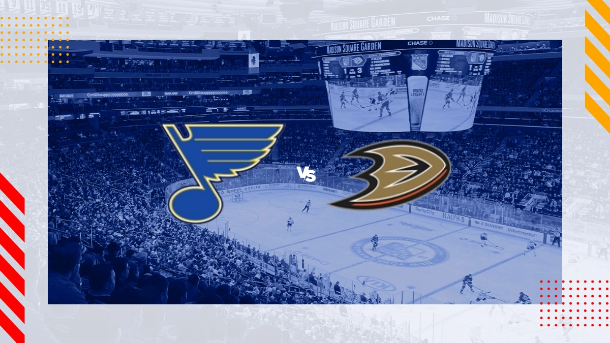 St. Louis Blues vs Anaheim Ducks Prediction