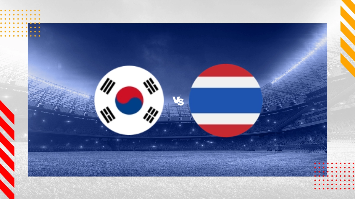 Pronóstico Corea del Sur vs Tailandia