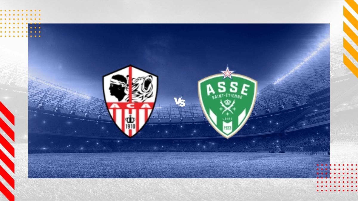 Pronostic AC Ajaccio vs Saint Étienne