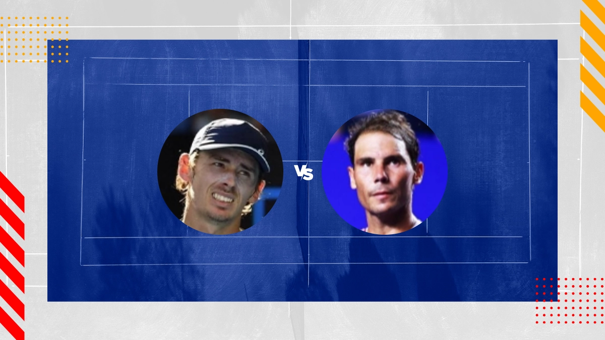 Prognóstico Alex De Minaur vs Rafael Nadal