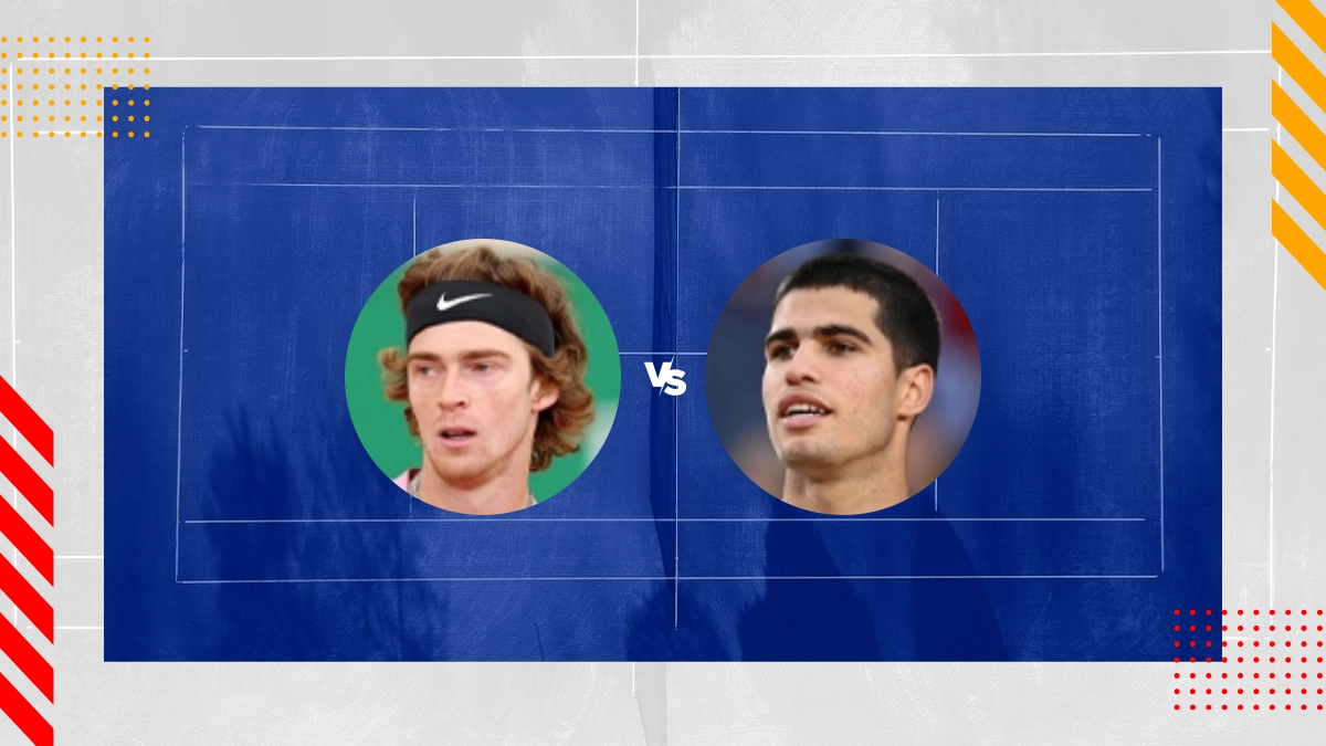 Prognóstico Andrey Rublev vs Carlos Alcaraz