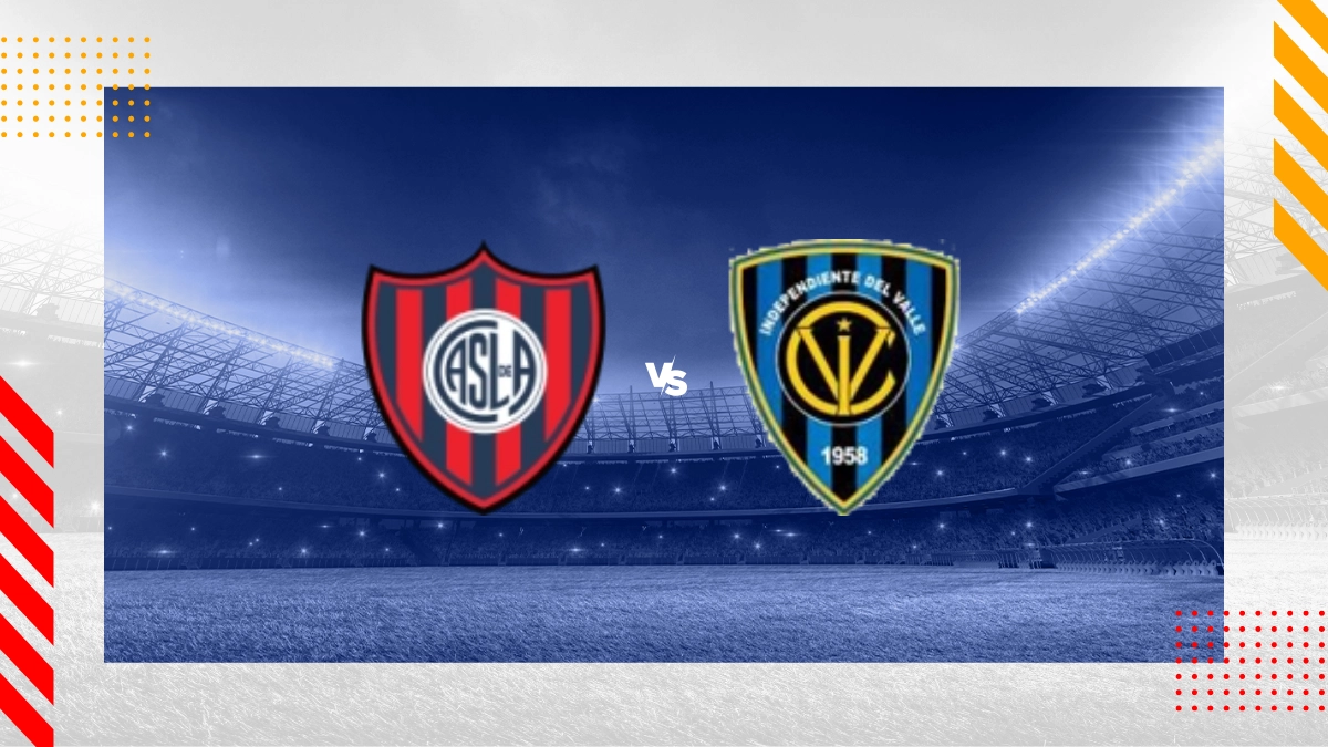 Pronóstico CA San Lorenzo De Almagro vs Independiente Del Valle