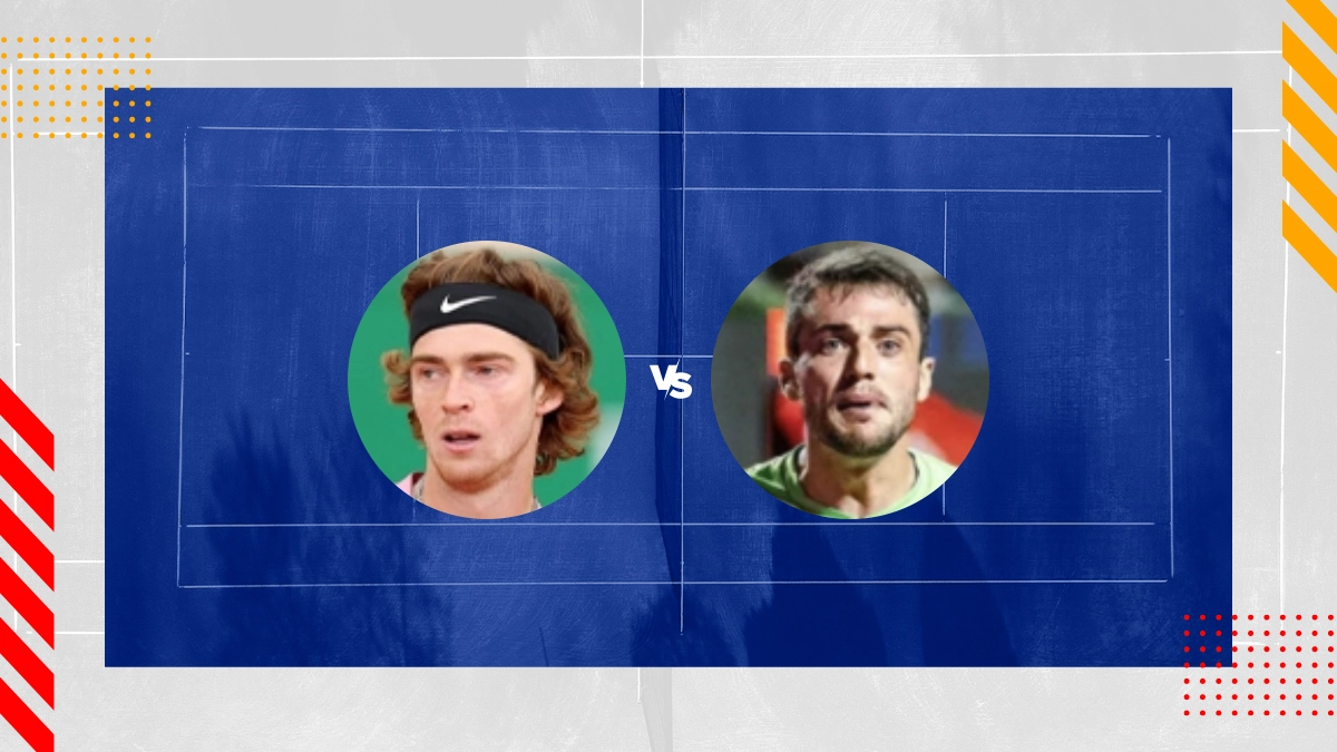 Pronostic Andrey Rublev vs Pedro Martinez Portero