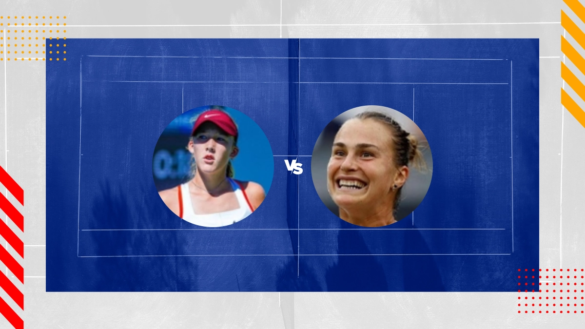 Pronostic Erika Andreeva vs Aryna Sabalenka