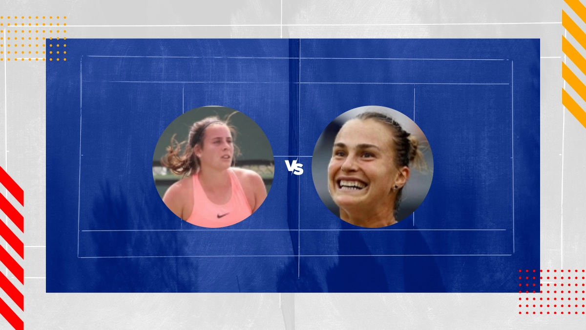 Pronostic Emma Navarro vs Aryna Sabalenka