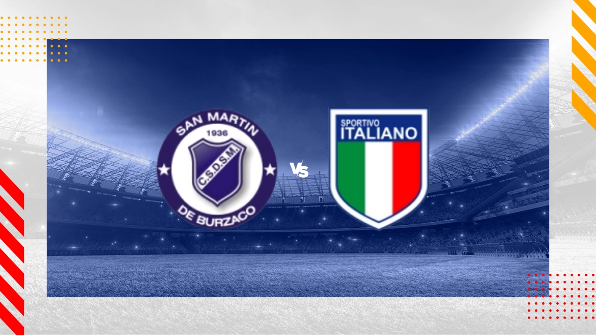 Pronóstico SAN MARTIN DE BURZACO vs CS Italiano