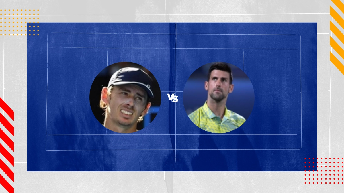 Alex De Minaur vs Novak Djokovic Prediction