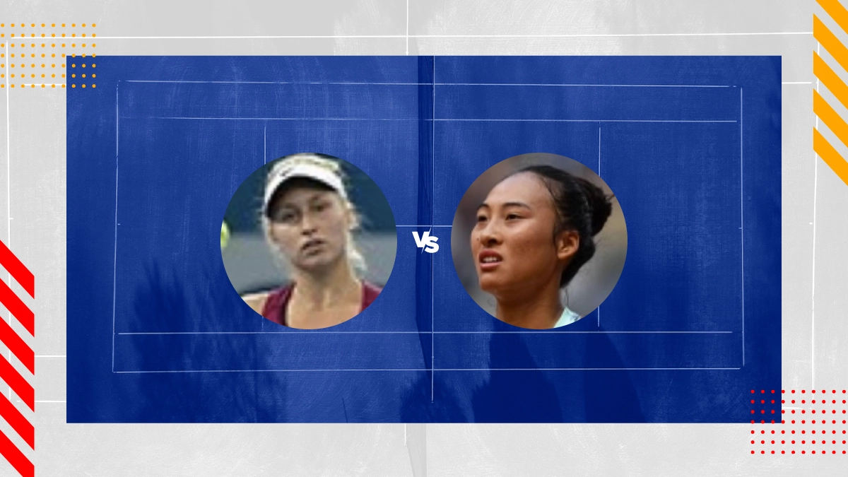 Pronostic Daria Gavrilova vs Qinwen Zheng