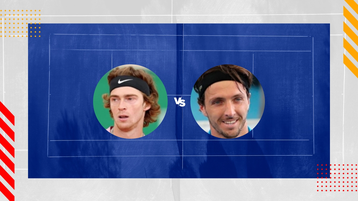 Pronostic Andrey Rublev vs Arthur Rinderknech