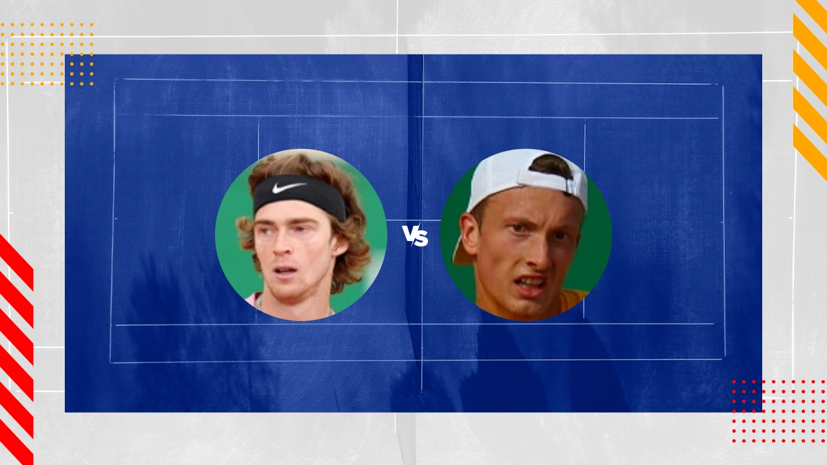 Pronostic Andrey Rublev vs Jiri Lehecka