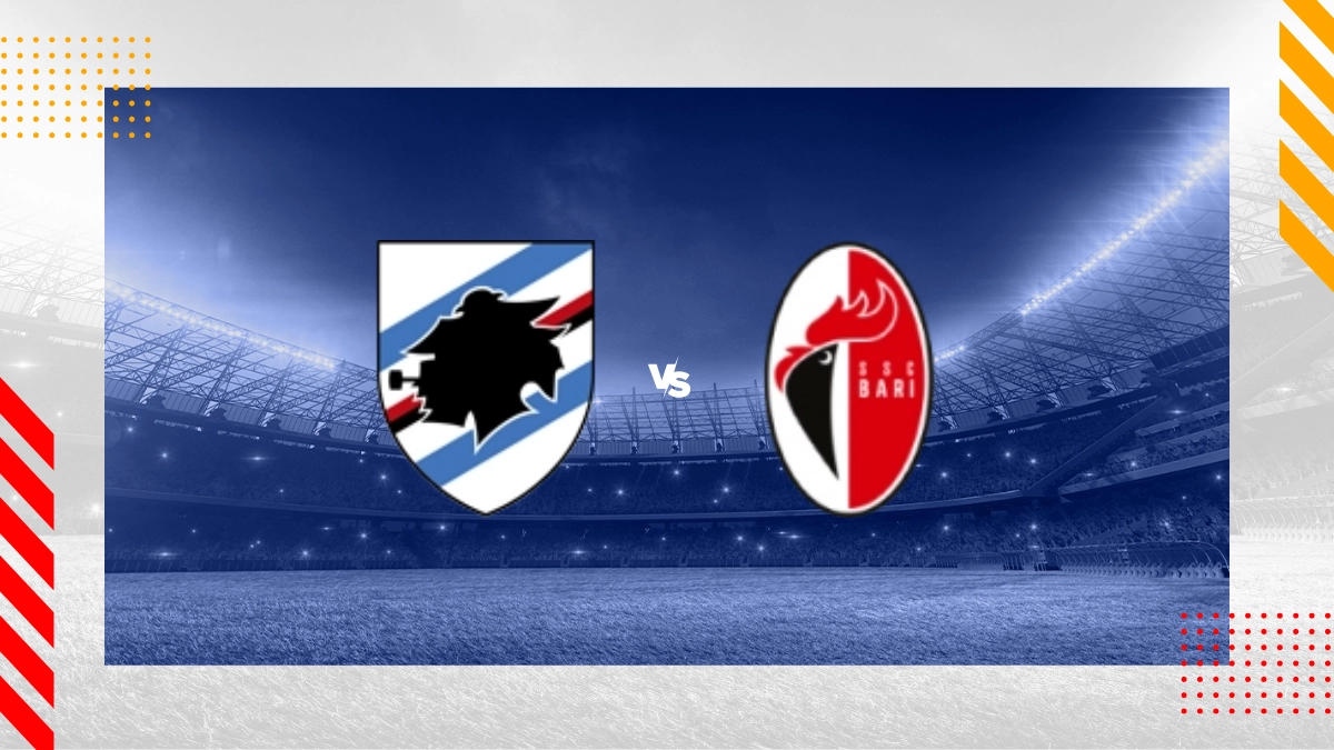 Pronostic Sampdoria Gênes vs Bari