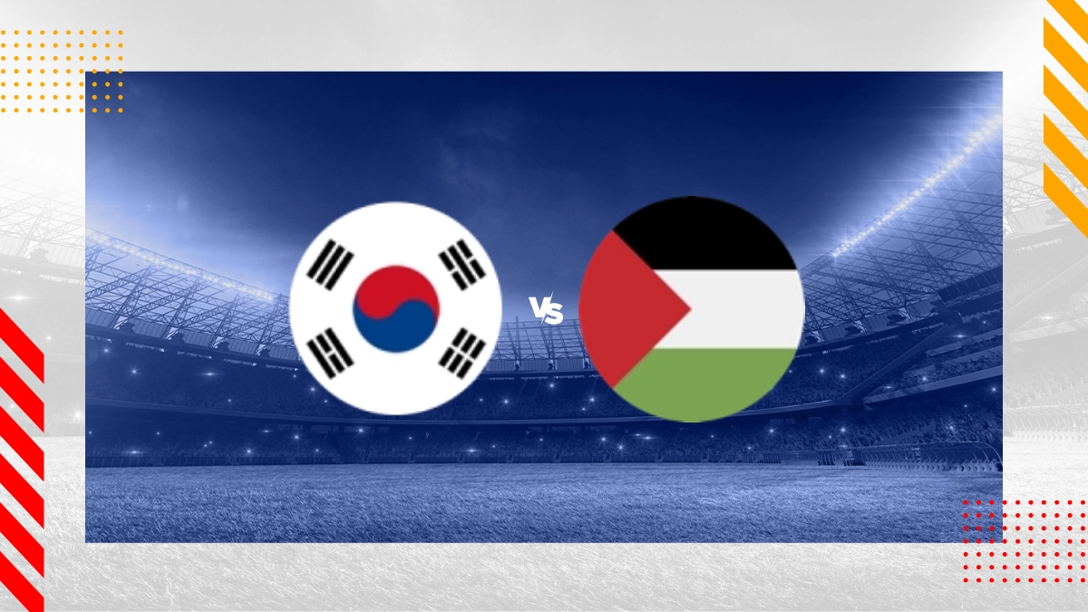 Pronóstico Corea del Sur vs Palestina