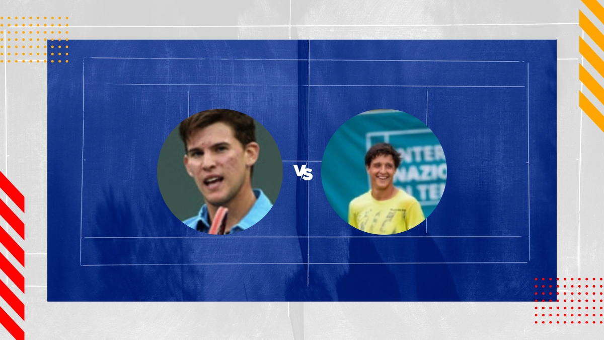 Pronostic Dominic Thiem vs Luciano Darderi