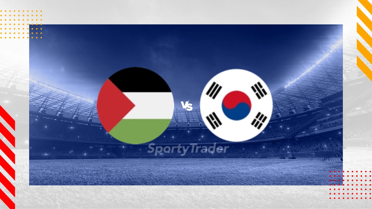 Palpite Palestina vs Coreia do Sul